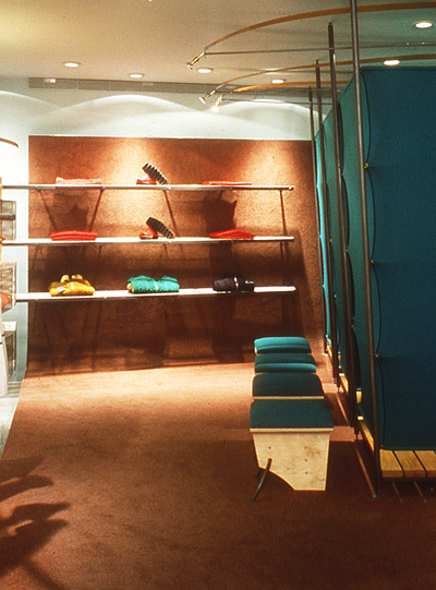 Neoprene and plywood stools - https://davidfern.lon1.cdn.digitaloceanspaces.com/media/images/WebMichikoshoe-area-1.jpg